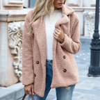 Serene – Cozy Women's Teddy Coat With Long Sleeves For Winter And Casual Wear