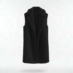 MunaWear - Women's Coats & Jackets - Eirra – Stylish Women's Teddy Coat With Sleeveless Design For Winter Layering - 