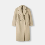 Elyse – Oversized Women's Teddy Wool Trench Coat With Luxurious Lining For Winter Elegance
