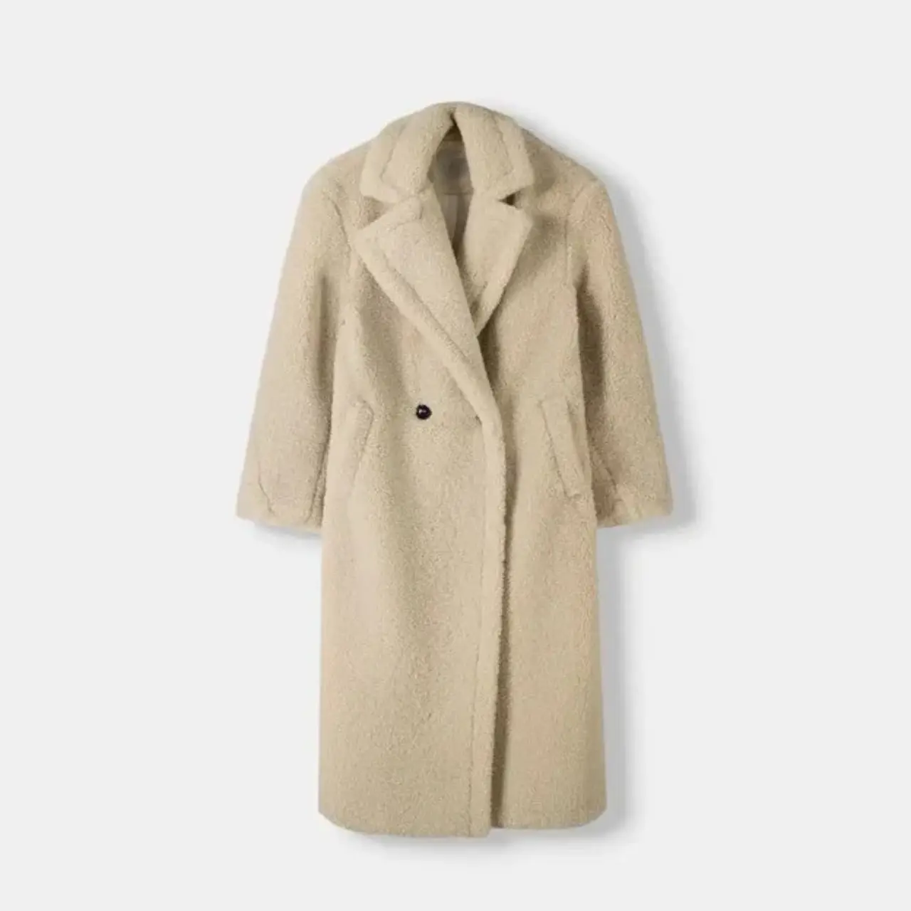 Elyse – Oversized Women's Teddy Wool Trench Coat With Luxurious Lining For Winter Elegance