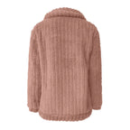 MunaWear - Women's Coats & Jackets - Eve – Cozy Women's Teddy Coat With Relaxed Fit For Autumn And Winter - 