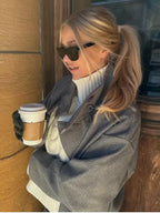 Liora - Chic Women's Wool Coat With Stand Collar For Winter And Casual Outings 2