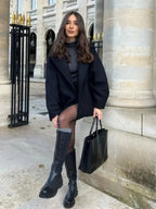 Liora - Chic Women's Wool Coat With Stand Collar For Winter And Casual Outings 3