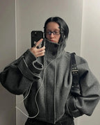 Liora - Chic Women's Wool Coat With Stand Collar For Winter And Casual Outings 14