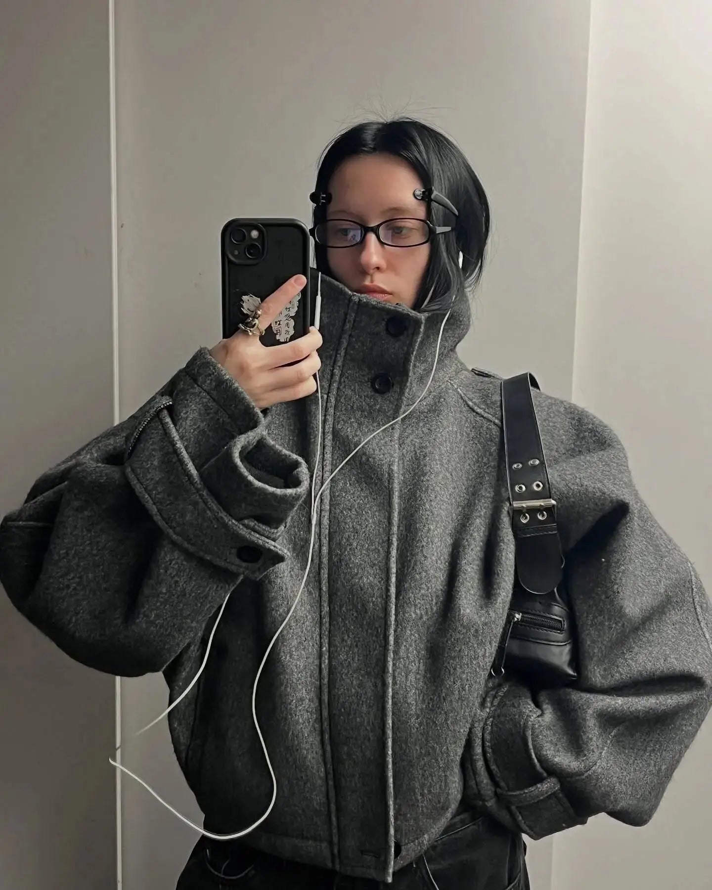 Liora - Chic Women's Wool Coat With Stand Collar For Winter And Casual Outings 14