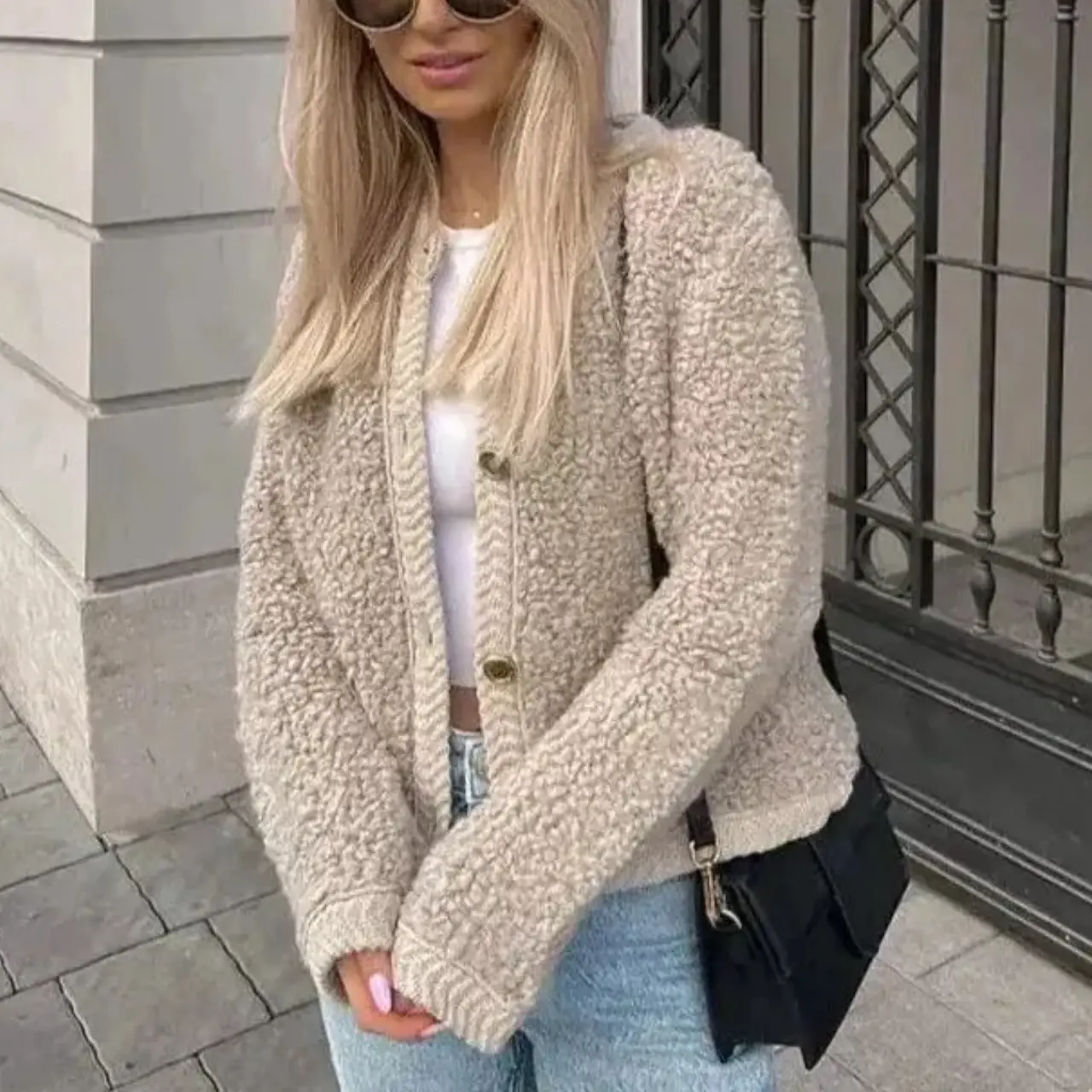 MunaWear - Women's Coats & Jackets - Zayn – Stylish Women's Teddy Coat With Flexible Fit For Casual Elegance - 