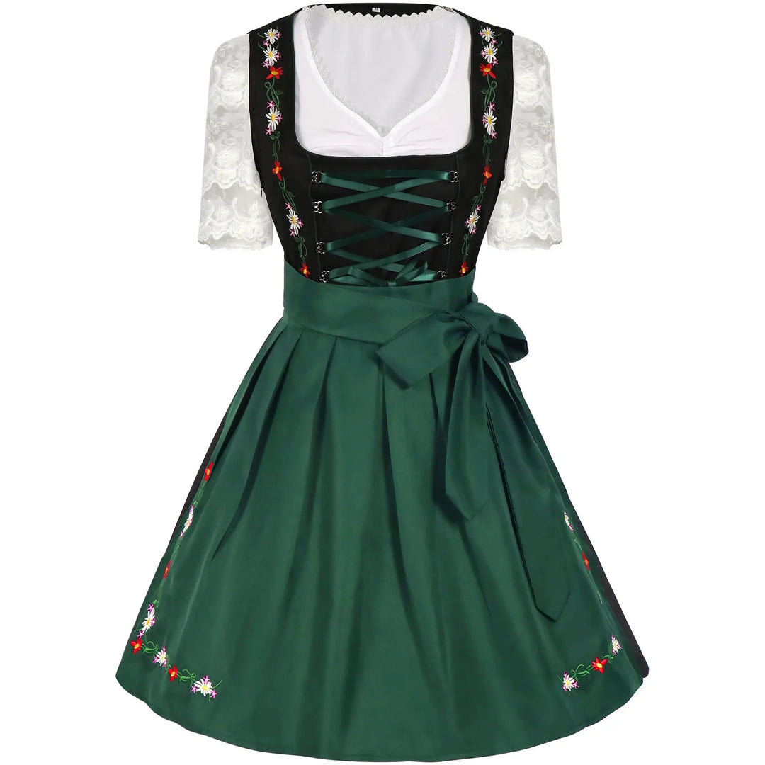 Oktoberfest Bavarian Dirndl Dress – Elegant Women's Costume with Apron – Authentic Style for Beer Festivals 1
