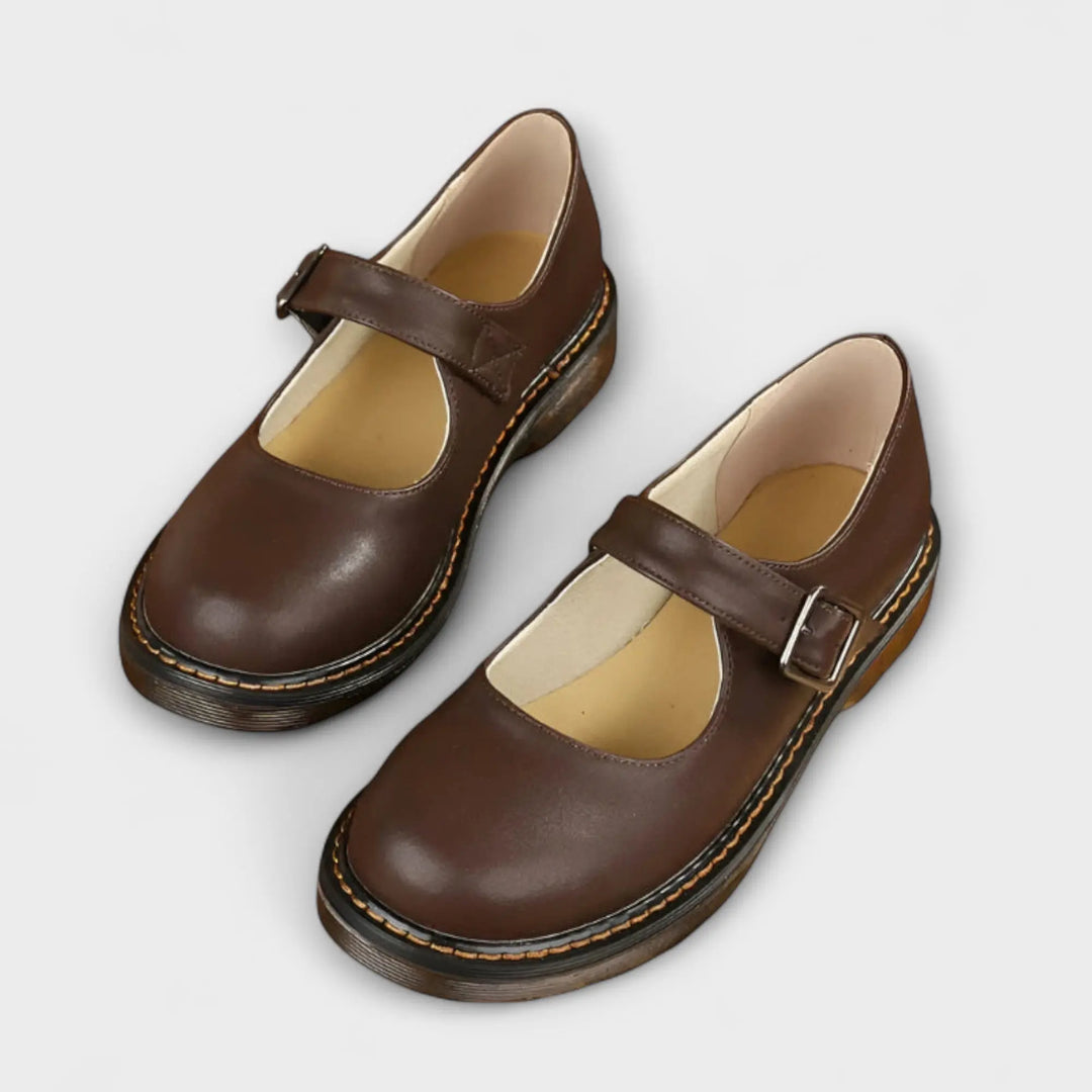 Classic Black Mary Jane Flats for Women with Adjustable Buckle Strap – Comfortable Flat Shoes for Everyday Wear 1