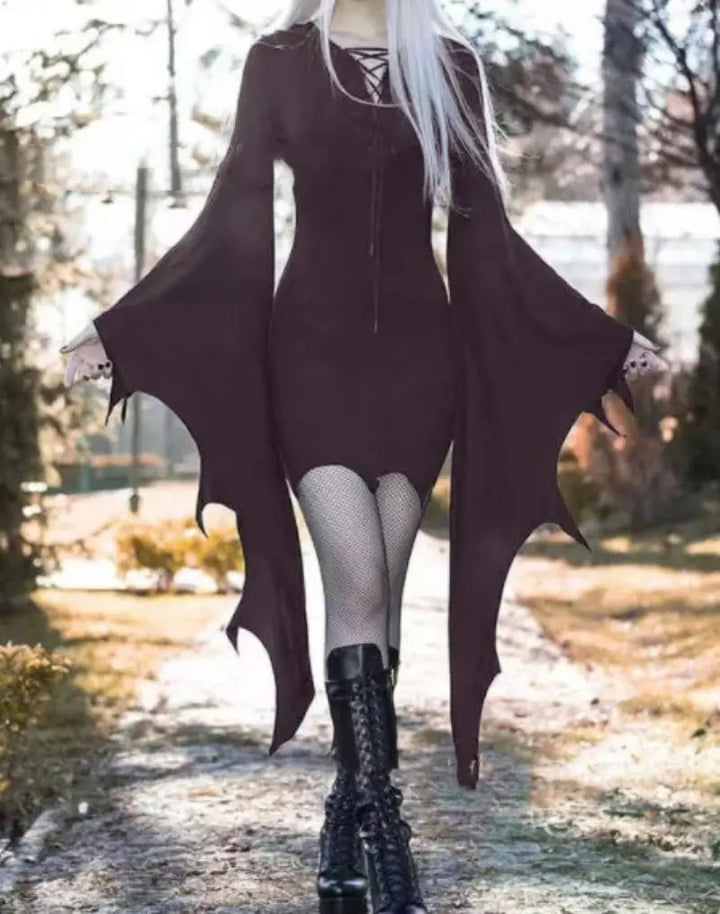Gothic Batwing Witch Costume for Women – Women's Halloween Costumes, Sizes S-3XL 3