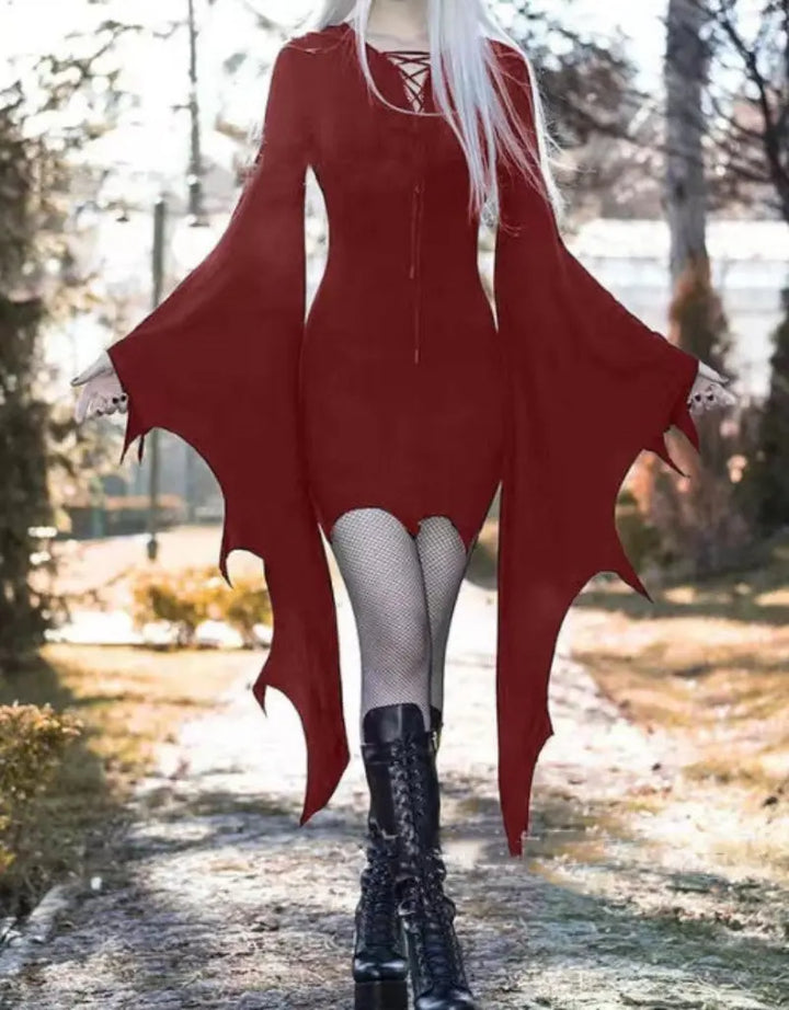 Gothic Batwing Witch Costume for Women – Women's Halloween Costumes, Sizes S-3XL 4