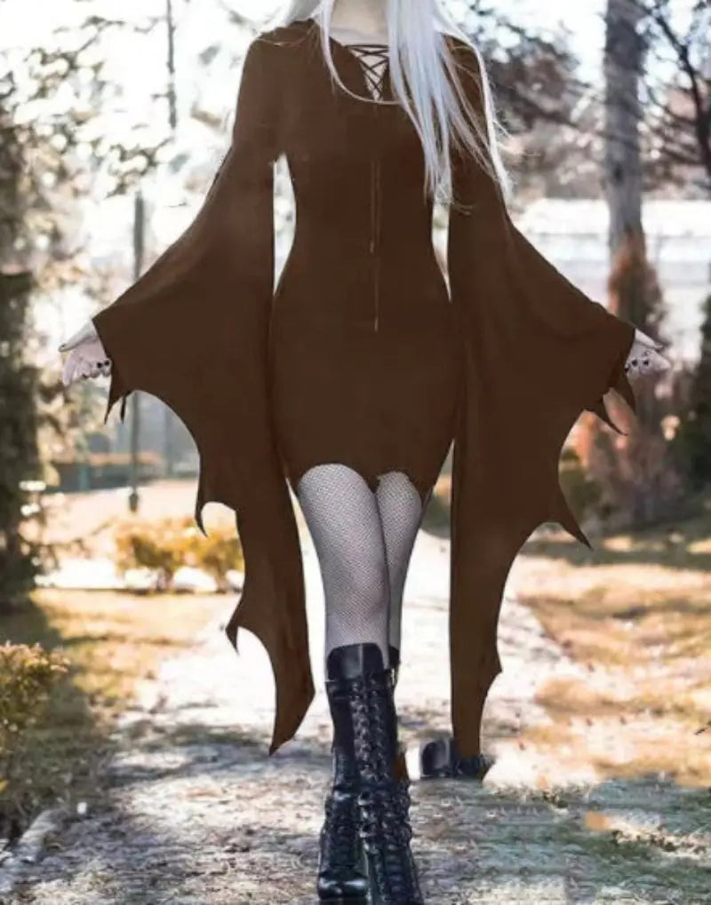 Gothic Batwing Witch Costume for Women – Women's Halloween Costumes, Sizes S-3XL 5