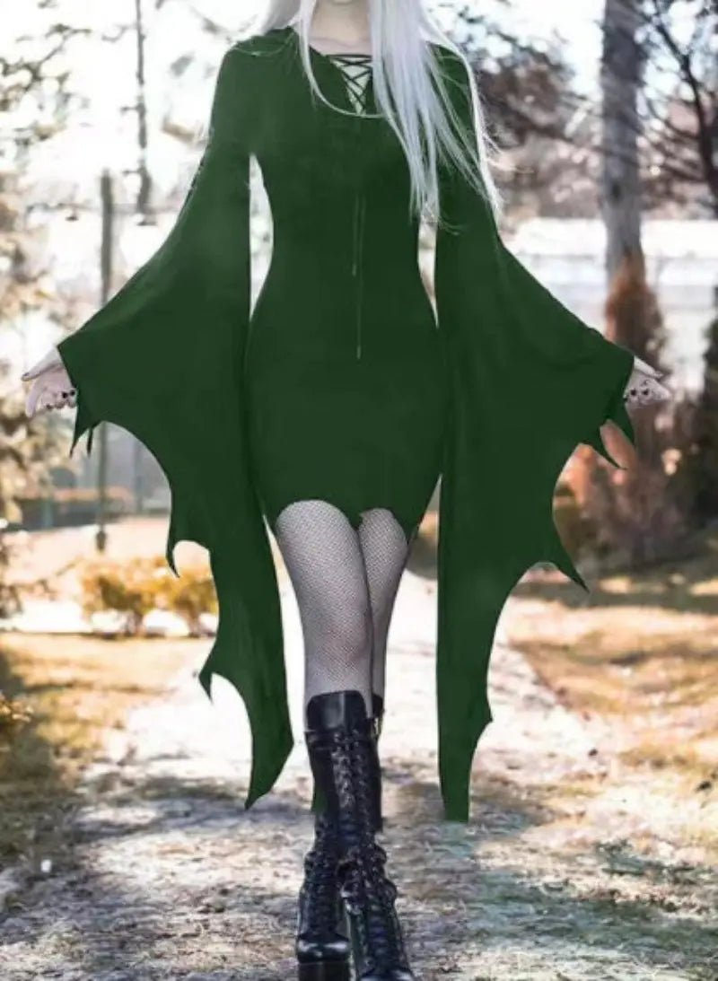 Gothic Batwing Witch Costume for Women – Women's Halloween Costumes, Sizes S-3XL 6