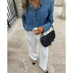 Liora – Trendy Shortened Button-Down Jacket With Long Sleeves For Everyday Style 0