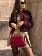 Liora - Stylish Women's Jacket With Soft Tweed Fabric And Pockets For Casual Streetwear 5