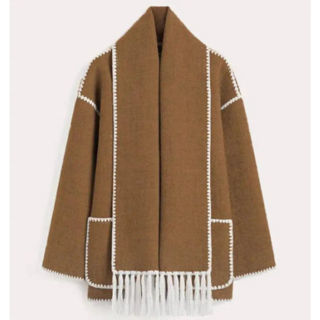 Liora – Stylish Women's Warm Jacket With Cape Design For Winter Fashion 1