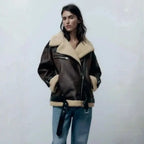 MunaWear - Women's Outerwear - Karina - Stylish Women's Jacket With Water-Repellent Fabric For Casual And Office Wear - 