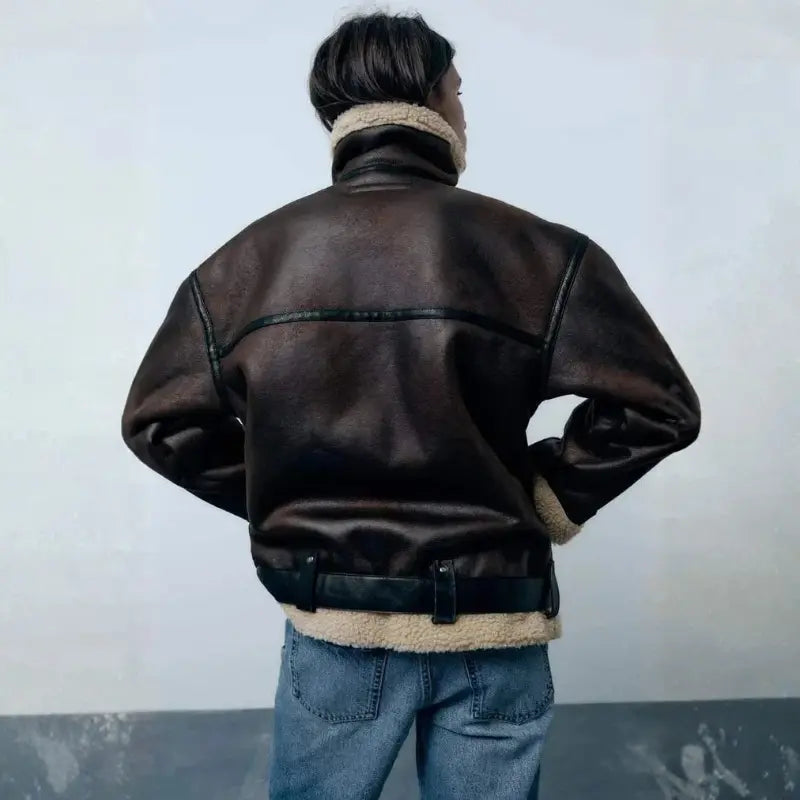 MunaWear - Women's Outerwear - Karina - Stylish Women's Jacket With Water-Repellent Fabric For Casual And Office Wear - 