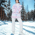 Arian – Women's Ski Suit With Waterproof Protection For Winter Sports- Pink/White