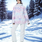 Arian – Women's Ski Suit With Waterproof Protection For Winter Sports- Pink/White