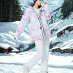 Arian – Women's Ski Suit With Waterproof Protection For Winter Sports- Pink/White