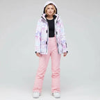 MunaWear - Women's Ski Clothing - Arian – Women's Ski Suit With Waterproof Protection For Winter Sports - Pink/Pink / 2XL