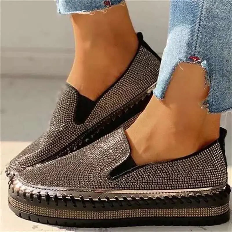 Liora - Chic Women's Loafers With Rhinestone Detail For Parties And Casual Wear 0