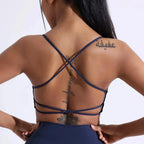 MunaWear  Women's Sports Bras  Lila – High Impact Sports Bra with Crossband Design for Maximum Support and Comfort 