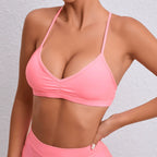 MunaWear  Women's Sports Bras  Mia – High Support Sports Bra for High Impact Workouts, Yoga & Fitness  Pink-L