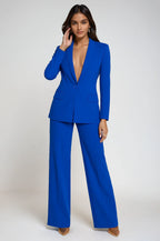 Liora - Stylish Ladies' Trouser Suit Set With Single-Button Blazer For Work And Events 0