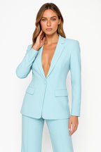 Liora - Stylish Ladies' Trouser Suit Set With Single-Button Blazer For Work And Events 3