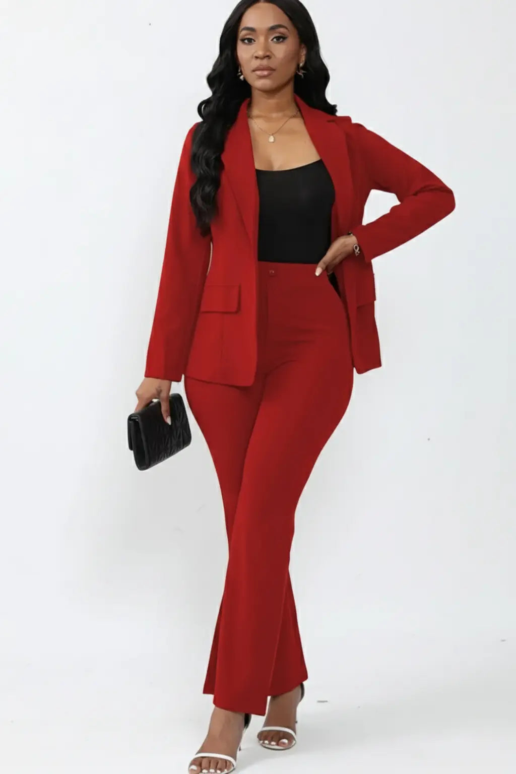 Selina - Tailored Women's Suit With Blazer And Trousers For Business And Evening Events 0
