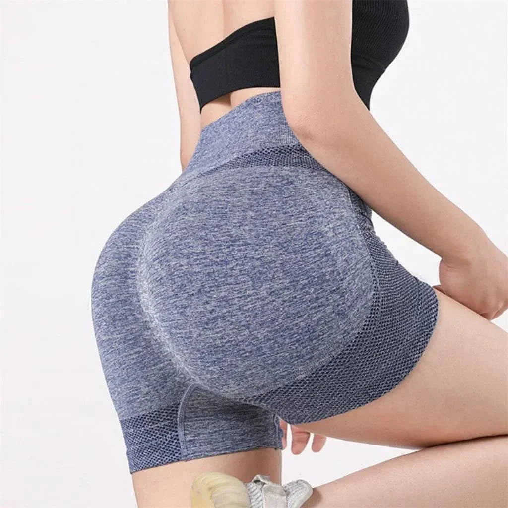 Miraela - Chic High-Waisted Yoga Shorts For Supreme Comfort And Flexibility