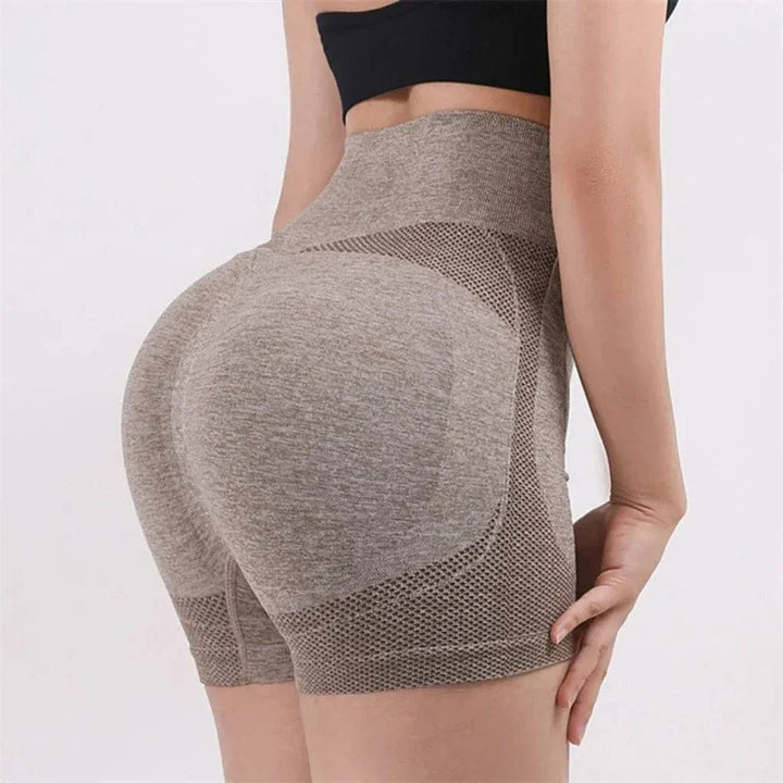 Miraela - Chic High-Waisted Yoga Shorts For Supreme Comfort And Flexibility